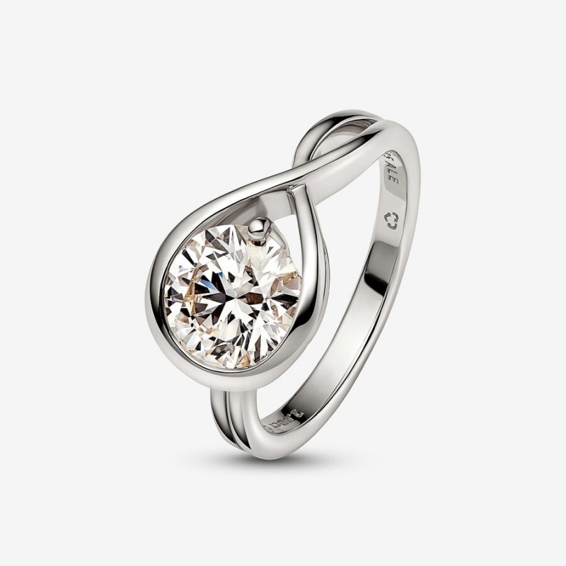 White gold Pandora Brilliance 2.00 ct tw Rings | TNEZWR-609